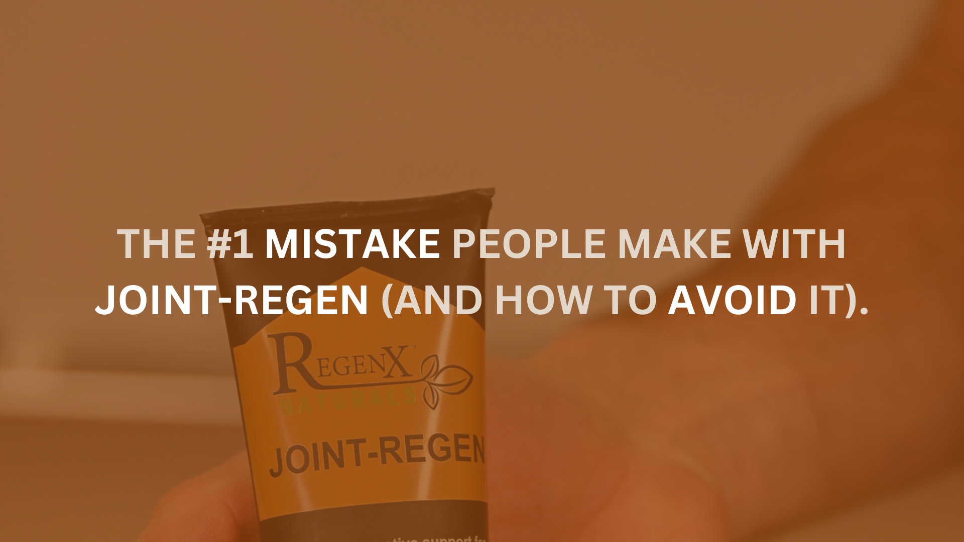 How to Use Joint-Regen for Best Results